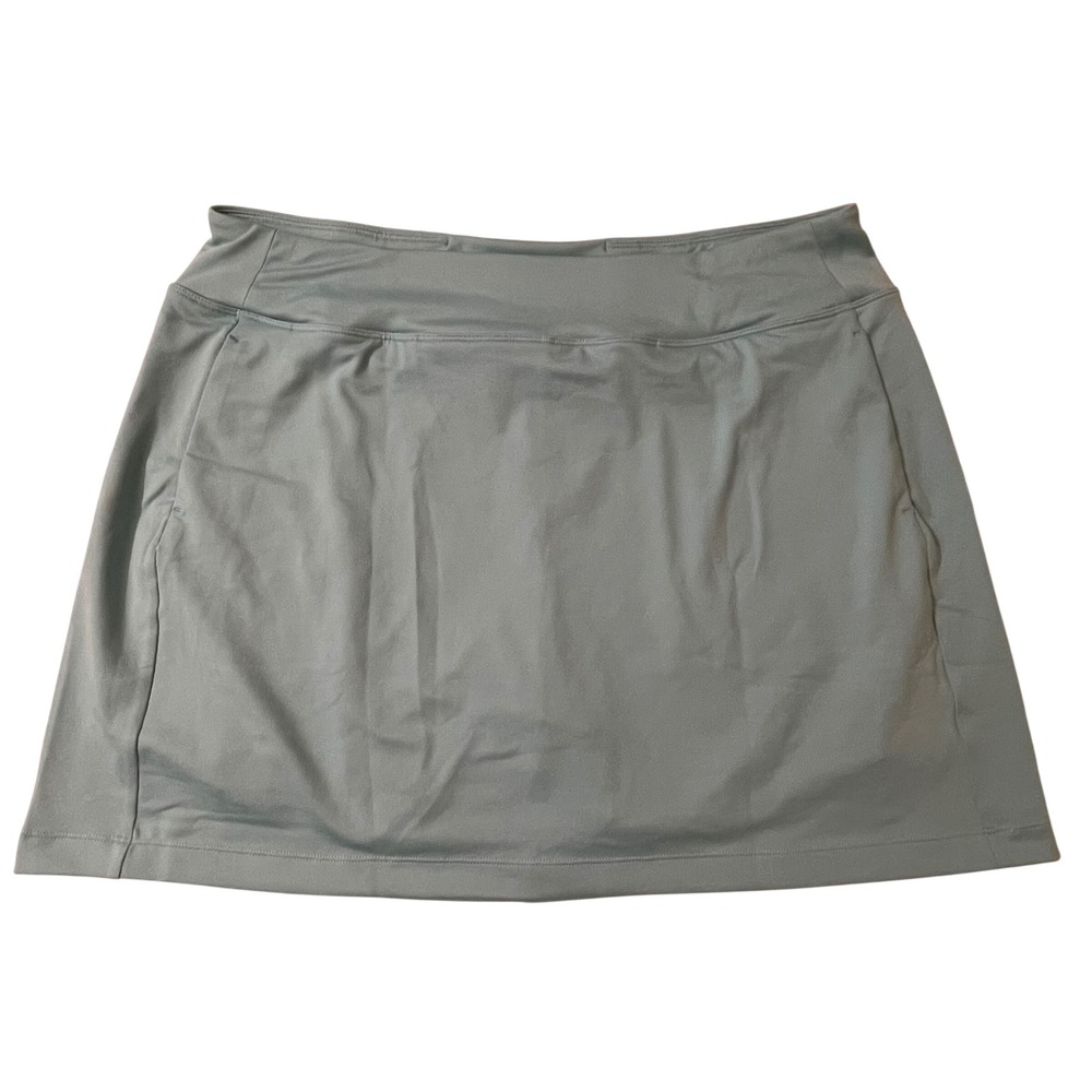 NWT Title Nine Womens XL Dream On Swing Skort Teal Blue Athletic Pocket Active